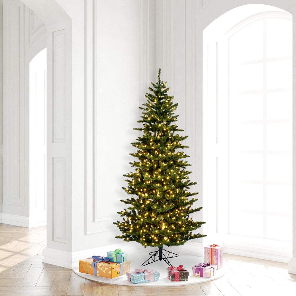 Vickerman 6.5' x 41" Slim Natural Fraser Fir Tree Warm White Dura-lit LED Lights.