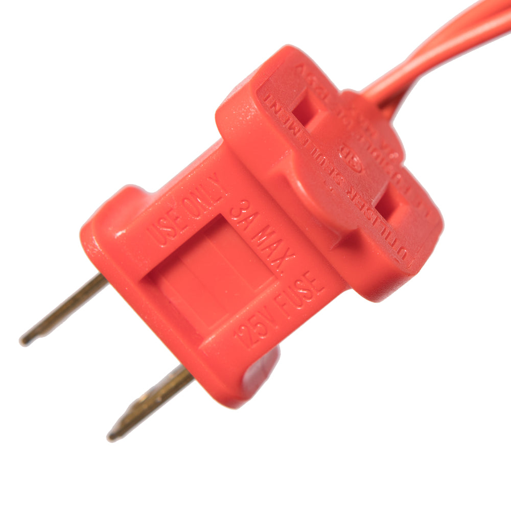 Vickerman 36" Artificial Deluxe Red Tinsel Christmas Teardrop Warm White Single Mold Wide Angle Mini Lights