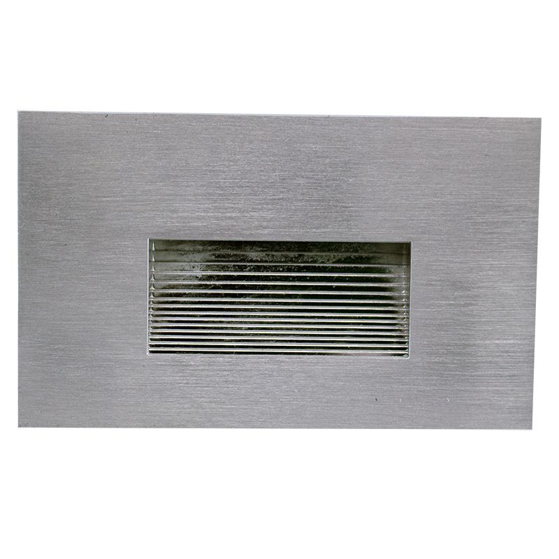 Westgate Integrated Step Light 12V 3W 3Cct, Recessed, Bn, Landscape Lighting , 3.5W, 50 Lumens, 30K/40K/50K, Brushed Nickel Finish