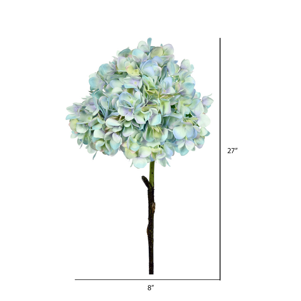 Vickerman 27" Artificial Blue Hydrangea Stem