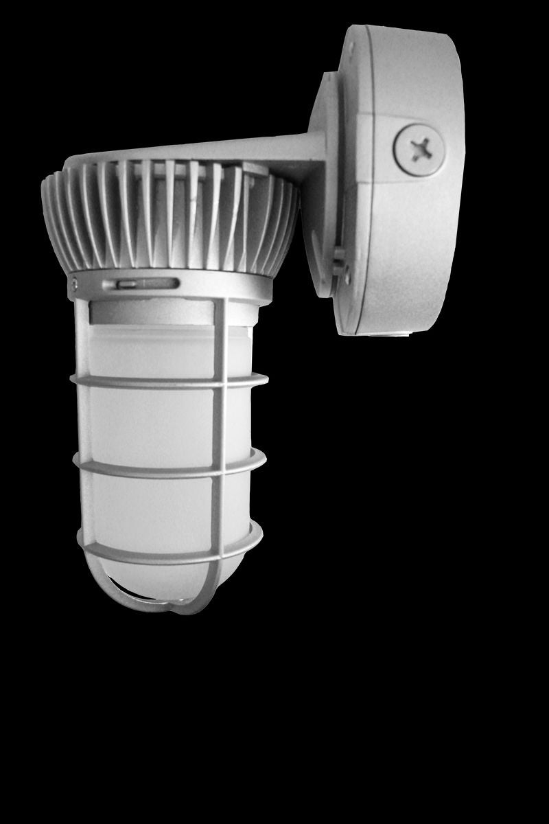Westgate LED Universal Vapor Lights, (All Mounting Options In One Box) 120-277V, IP65 Nema 3R, Industrial Lighting, 20W, 1685 Lumens, 3000K, Silver Finish