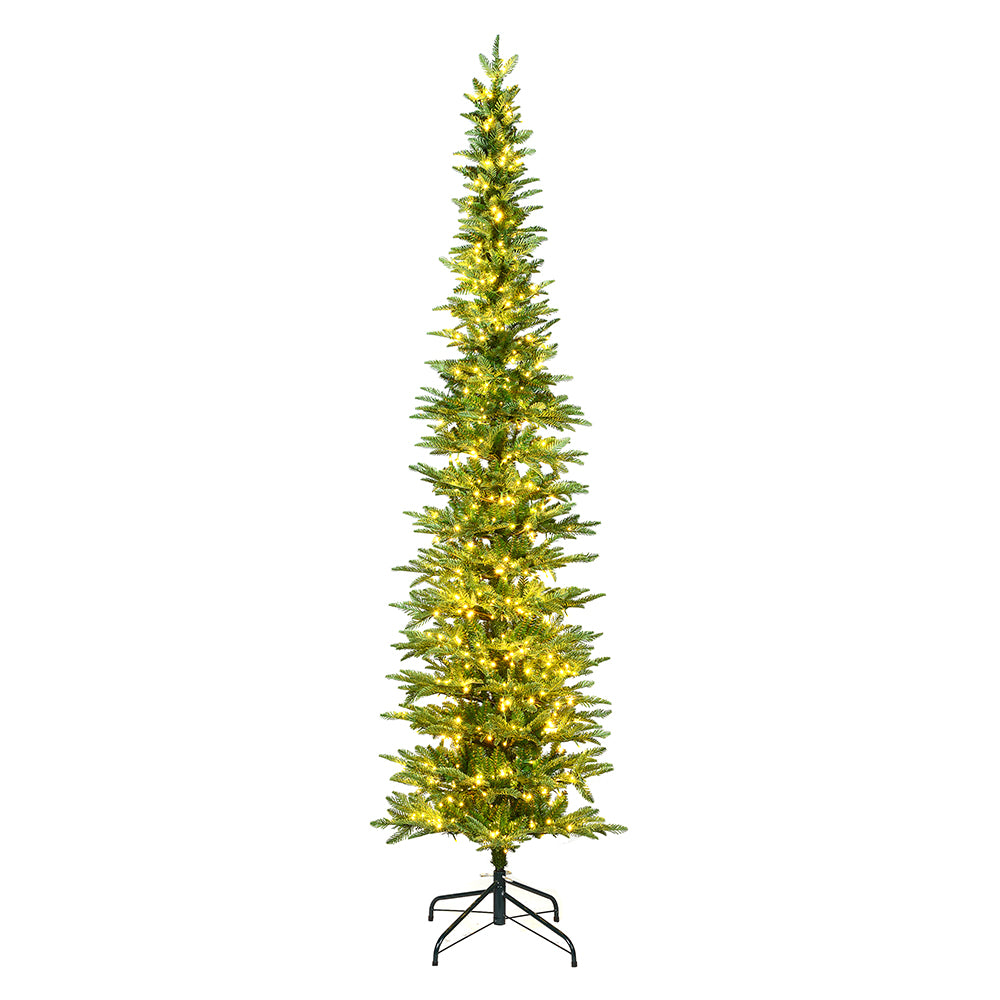 Vickerman 12' x 45" Compton Pole Pine Tree Warm White Low Voltage 3MM LED Lights.