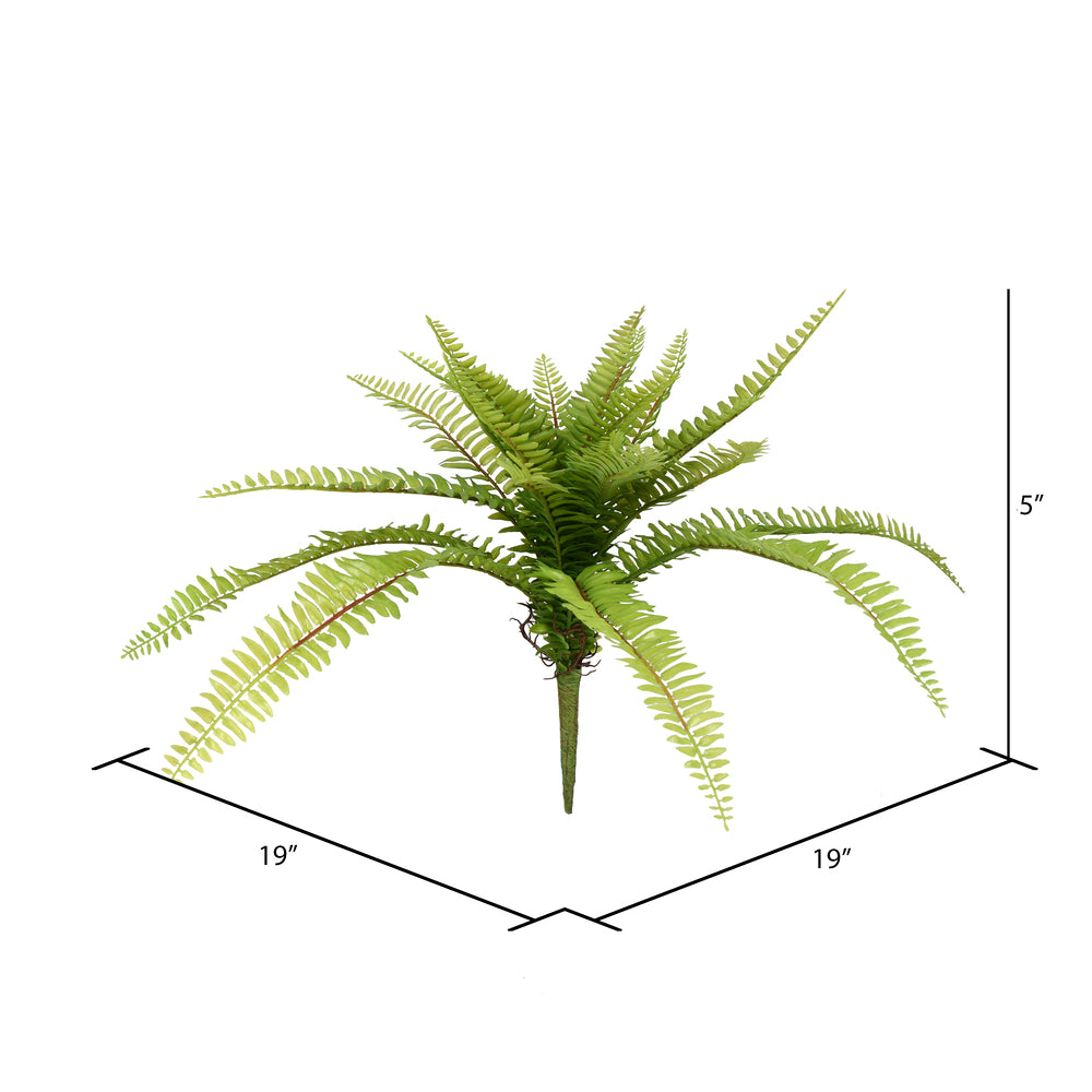 Vickerman 19" Artificial Green Long Fern Spray.