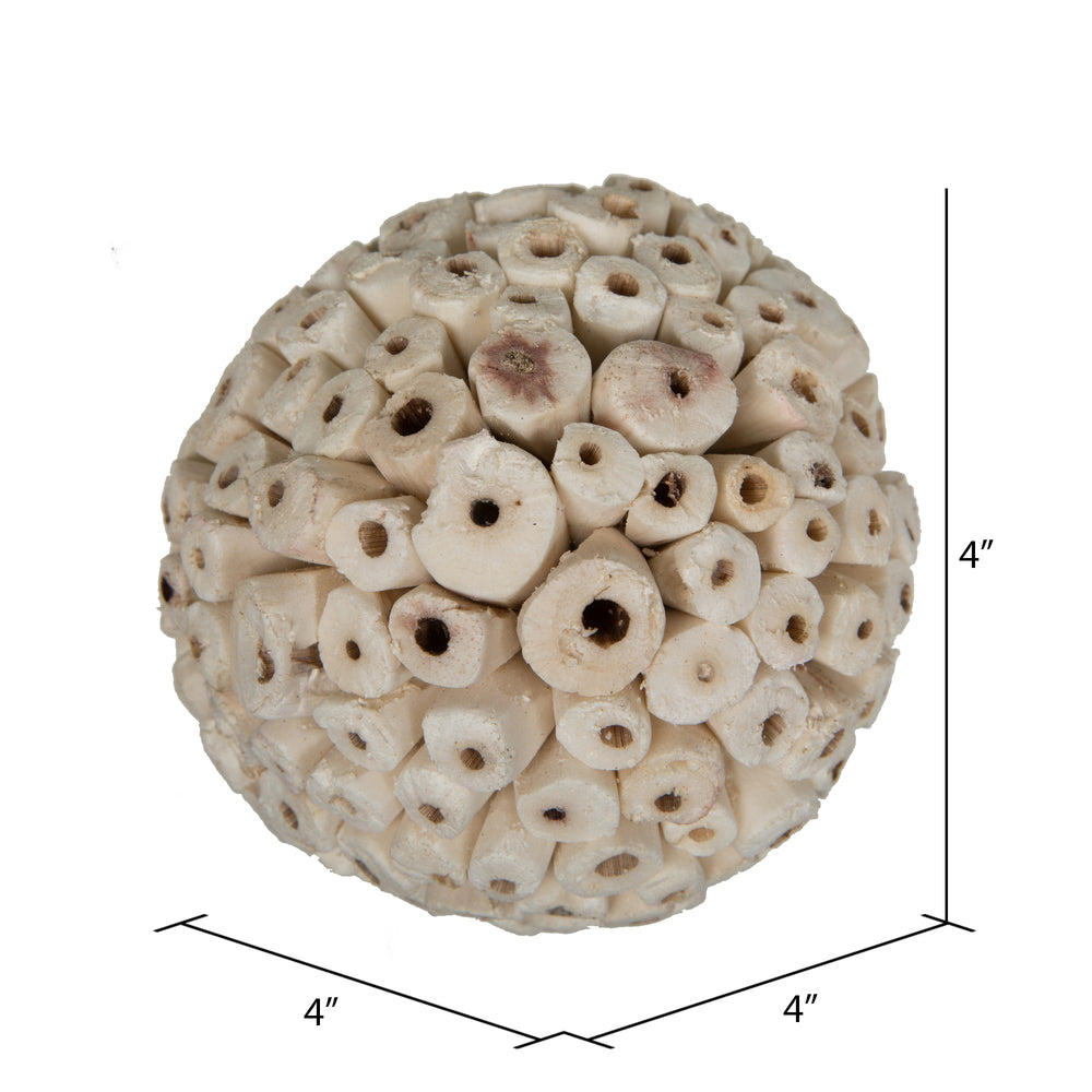 Vickerman Natural Botanicals 4" Sola Ata Ball. Includes 25 pieces per Pack.