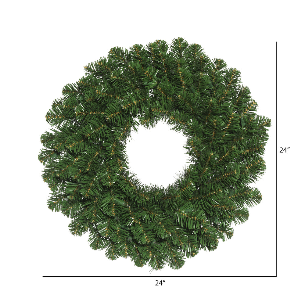 Vickerman 24" Oregon Fir Artificial Christmas Wreath Unlit