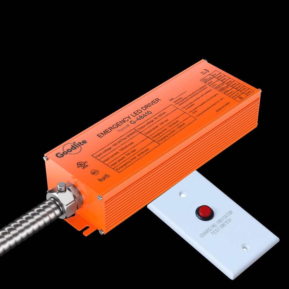 Goodlite Emergency LED Driver 15W For Isolated & Non-Isolated Drivers Output Max Amps 2000Mah Illumination Time >90 Minutes