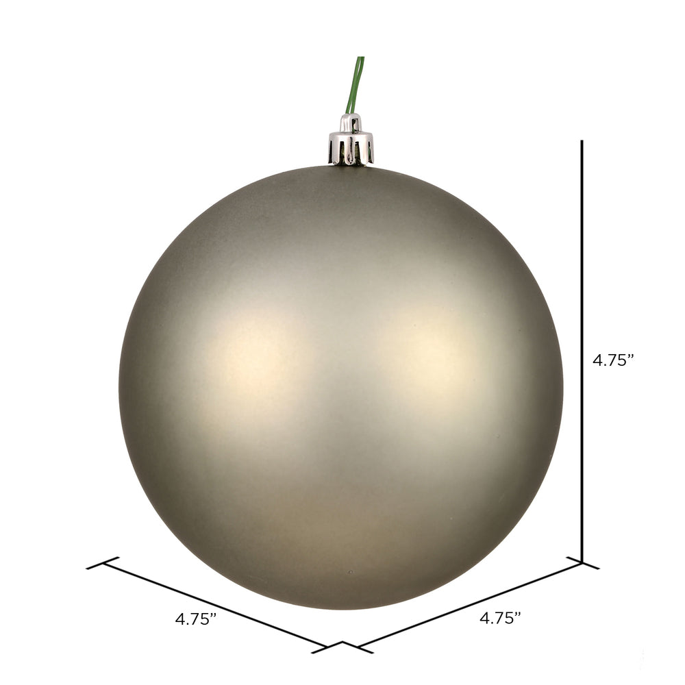Vickerman 4.75" Wrought Iron Matte Ball Ornament 4 per Bag