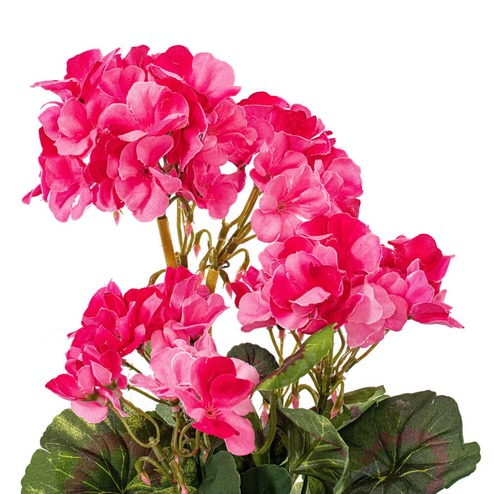 Vickerman Artificial 20" Pink Geranium Bush 4 per Pack.