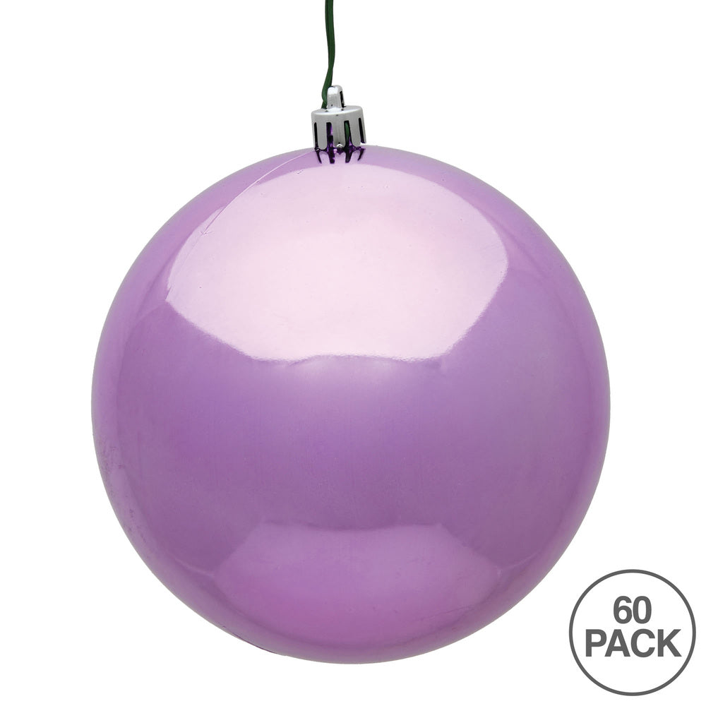 Vickerman 2.4" Orchid Shiny Ball Ornament 60 per Box