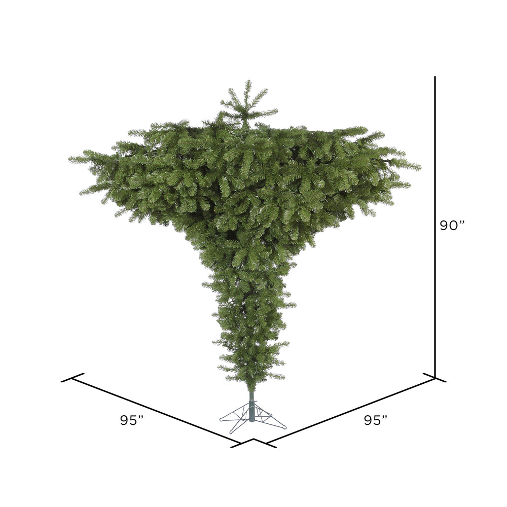 Vickerman 7.5' Upside Down Artificial Christmas Tree Unlit