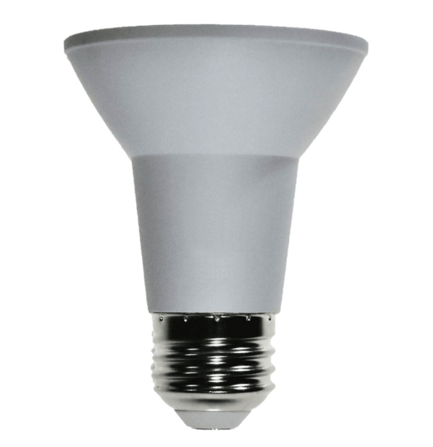 Damar PAR20 LED Long Neck Flood Light Bulb 5W 500 Lumen E26 Medium Base 4000K Cool White Ideal for Track & Recessed Spot Light Bulbs 120V CRI80 40° Beam Angle White Finish Pack of 6