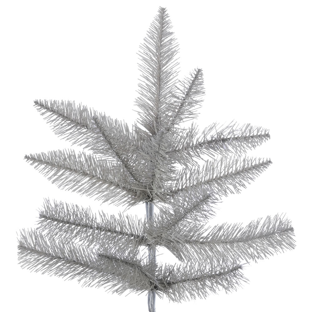 Vickerman 12' x 64" Platinum Fir Artificial Christmas Pencil Tree Unlit