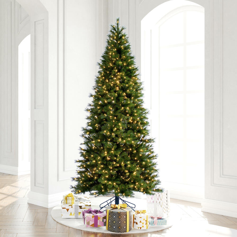 Vickerman 9' x 51" Jackson Pine Artificial Pre-Lit Christmas Tree Dura-Lit® Warm White Mini Lights.
