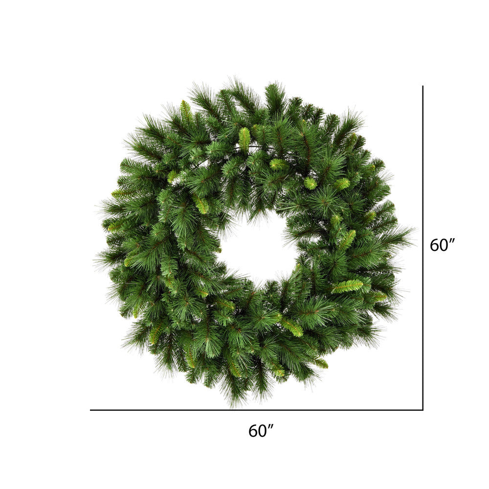 Vickerman 60" Bangor Mixed Pine Artificial Christmas Wreath Unlit