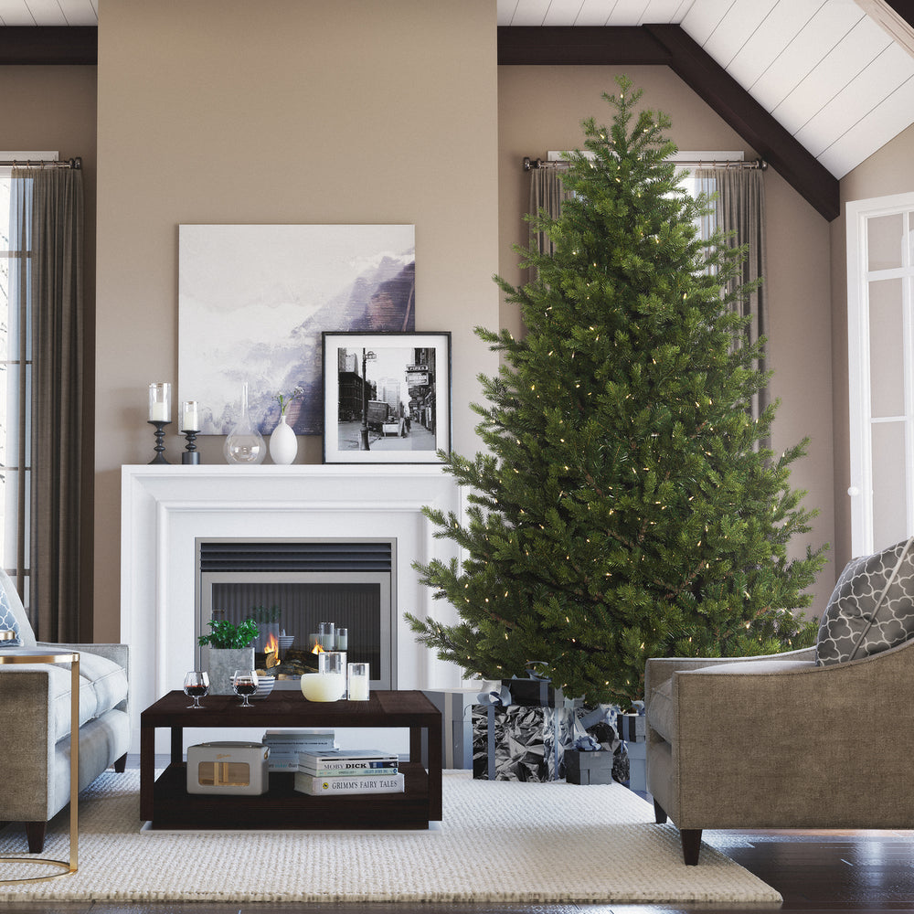 Vickerman 7.5' x 55" Eagle Fraser Full Artificial Christmas Tree with Warm White Dura-lit LED Lights