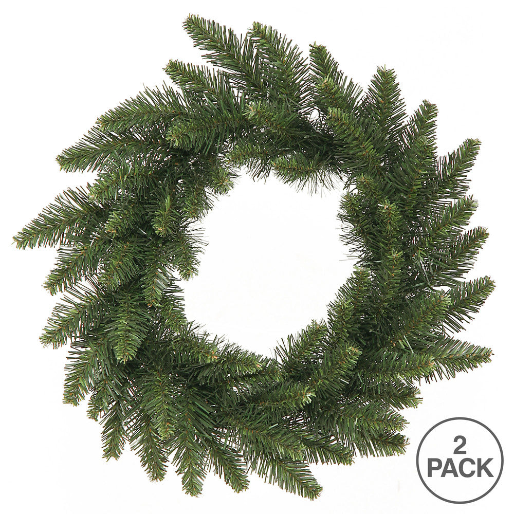 Vickerman 16" Camdon Fir Artificial Christmas wreath unlit Set of 2