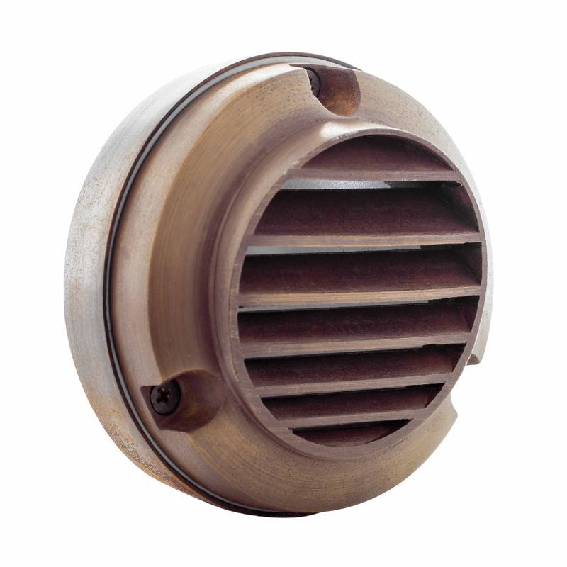 Westgate Step Light, 12V/20W Max, Solid Brass, JC Bi-Pin, Antique Bronze, W/ 3Ft. Cable, Landscape Lighting , 3W, 200 Lumens, 3000K, Bronze Finish
