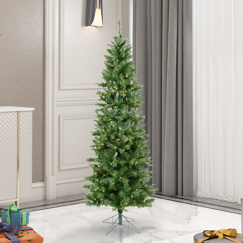 Vickerman 4.5' Salem Pencil Pine Artificial Christmas Tree Warm White LED Dura-lit Lights