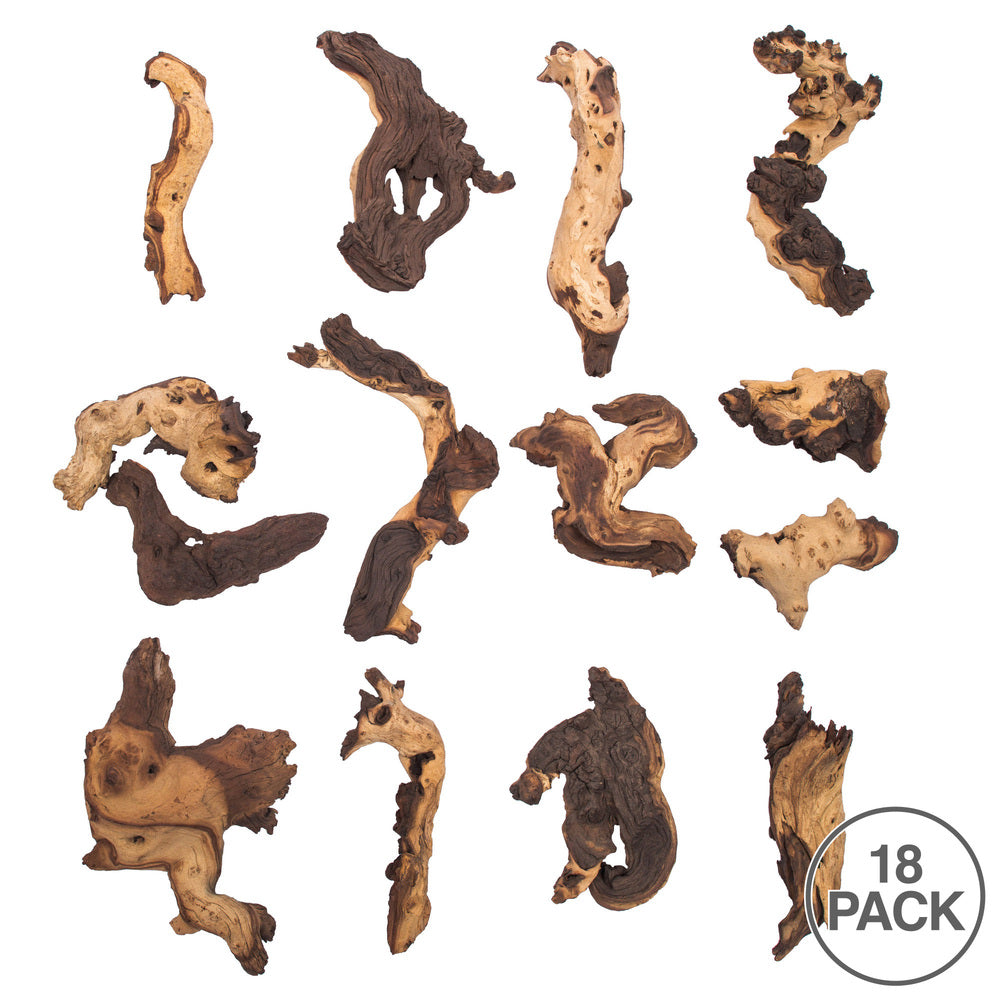 Vickerman 6-12" Natural Driftwood (Petrified)- Bulk Approximately 30 Pieces per Case Dried