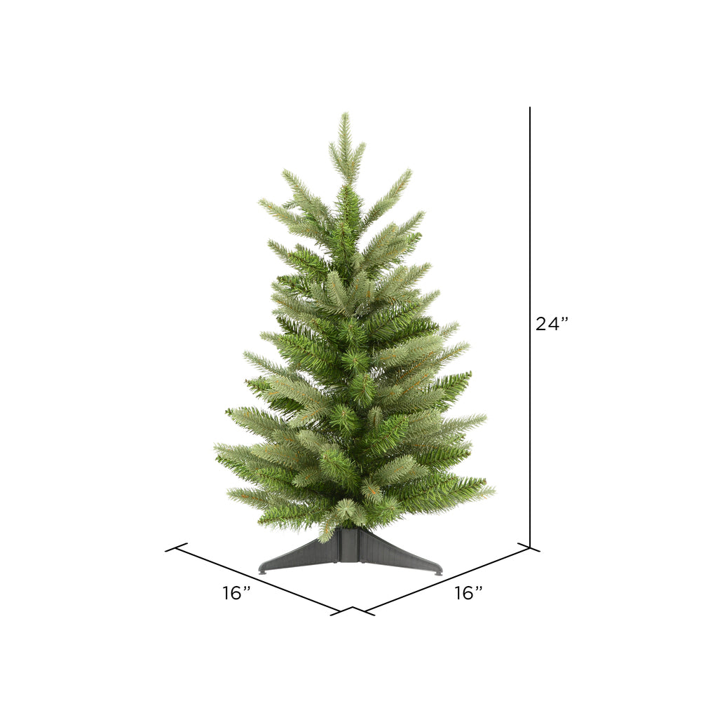 Vickerman 24" Fraser Fir Artificial Christmas Tree Unlit