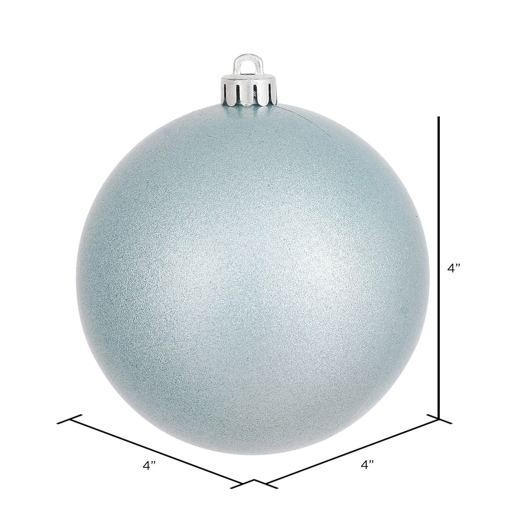 Vickerman 4" Baby Blue Candy Ball Ornament 6 per Bag