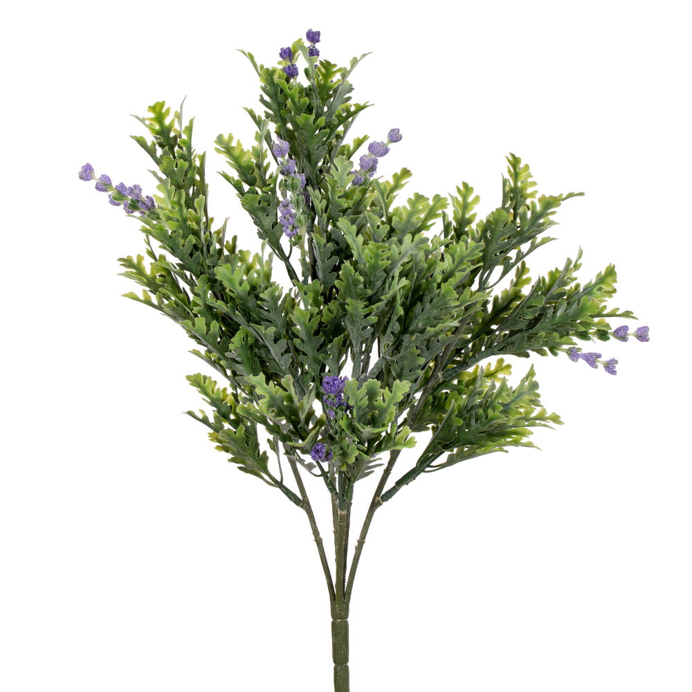 Vickerman 16.5" Green Artificial Senecio Cineraria Bush 2 per bag.