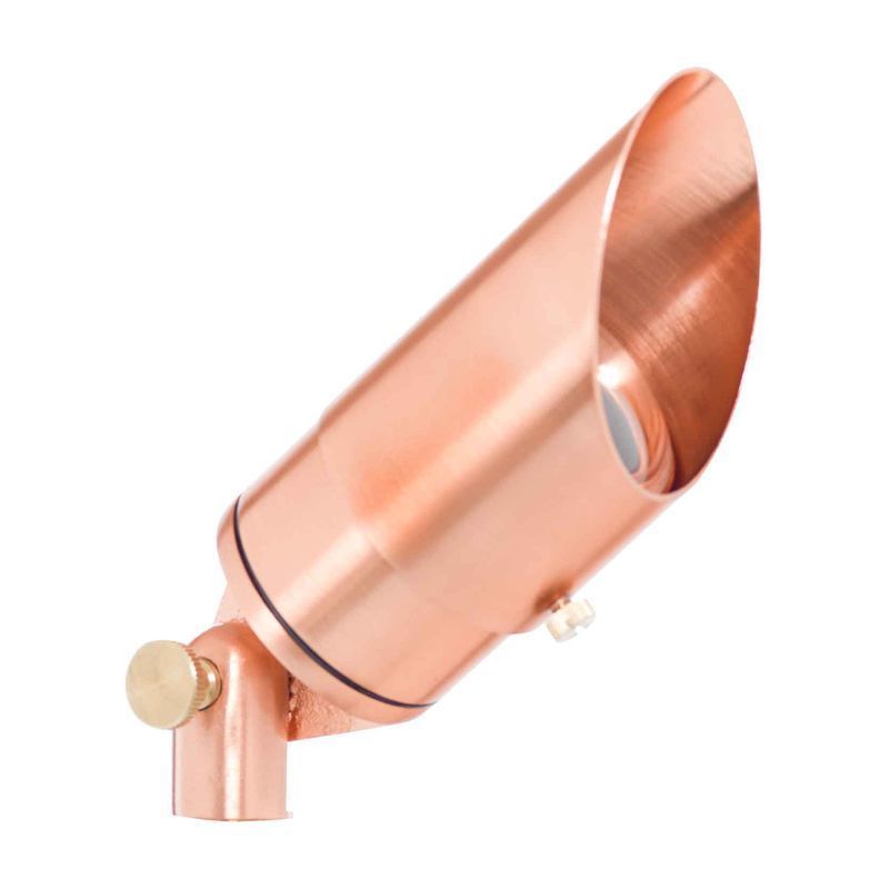 Westgate Directional Light, 12V/20W, 50W Max, Solid Copper, MR16, Copper, W/ 3Ft. Cable & N/M Spike, Landscape Lighting , 5W, 400 Lumens, 3000K, Copper Finish