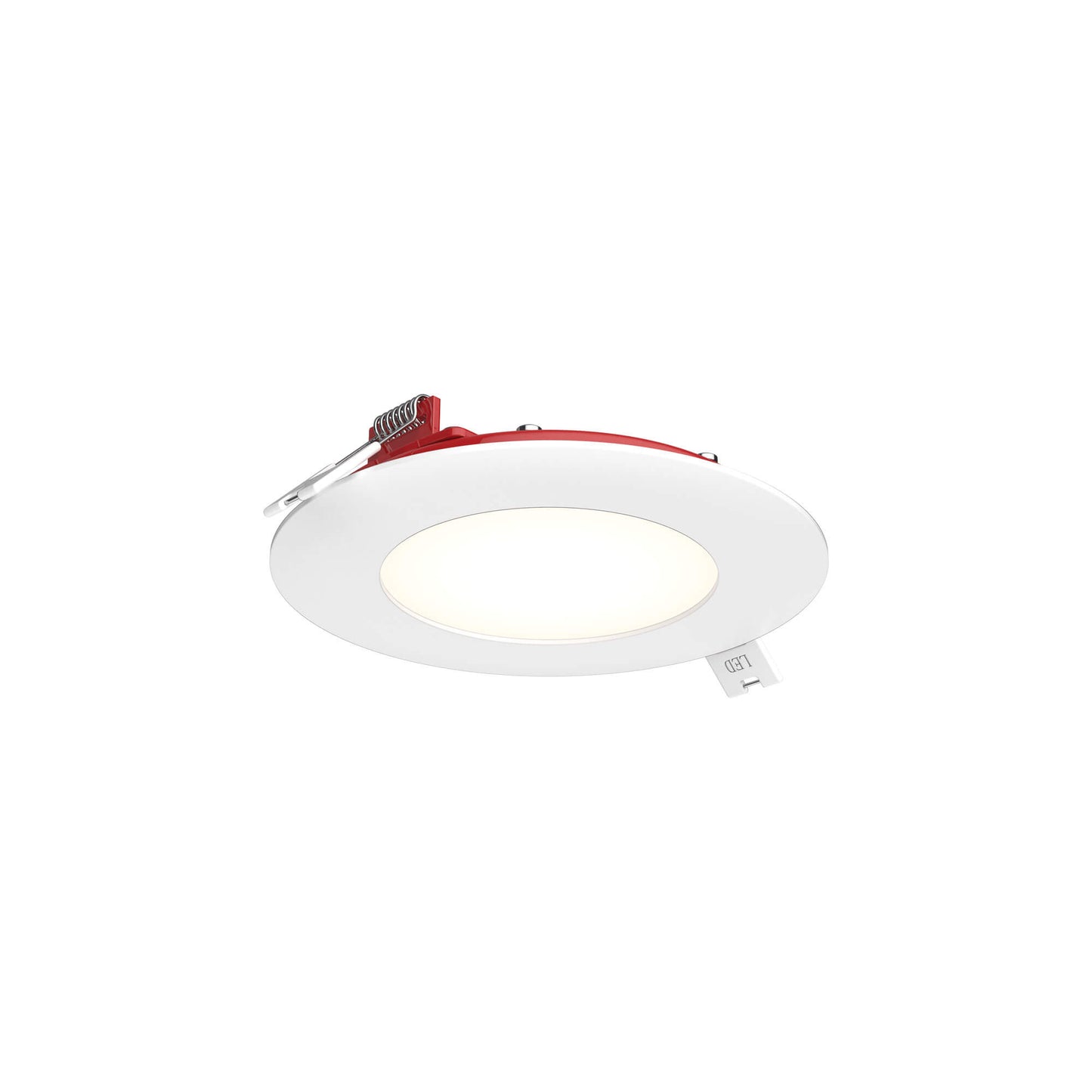 DALS 4 Inch Round Recessed Panel Light with Junction Box/Driver | CCT Color Selectable | 11W, 825 Lumens | Fire Rated | Dimmable Pot Light | Wet Rated | ETL Certified