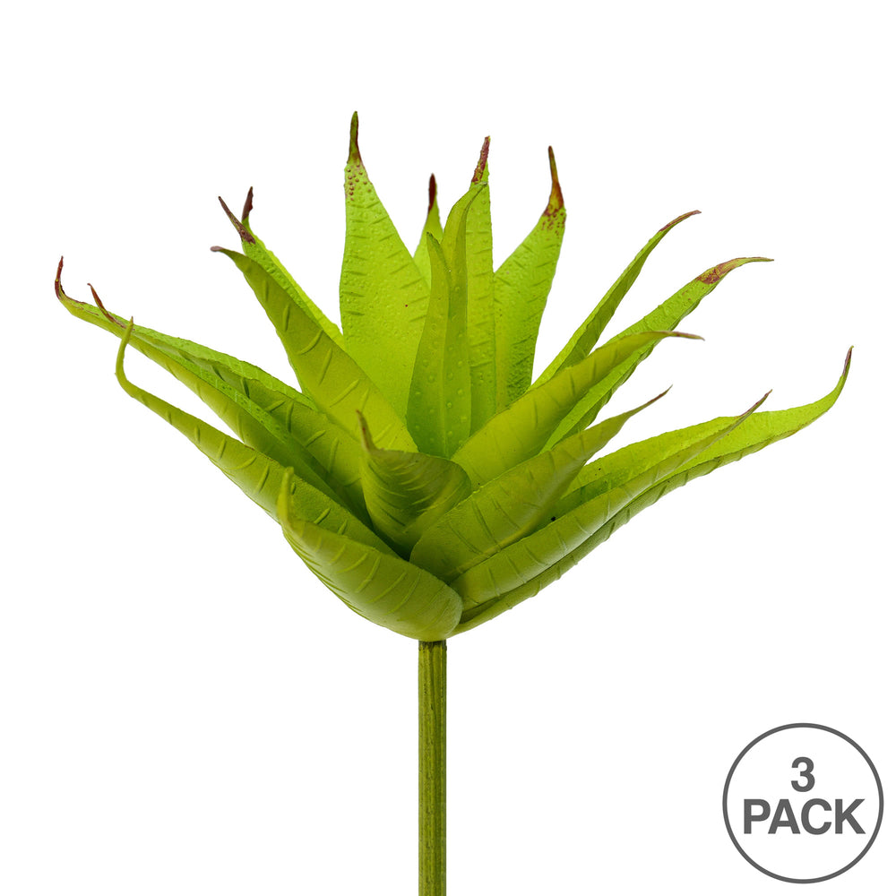 Vickerman 6" Artificial Green Aloe Pick Pack of 3