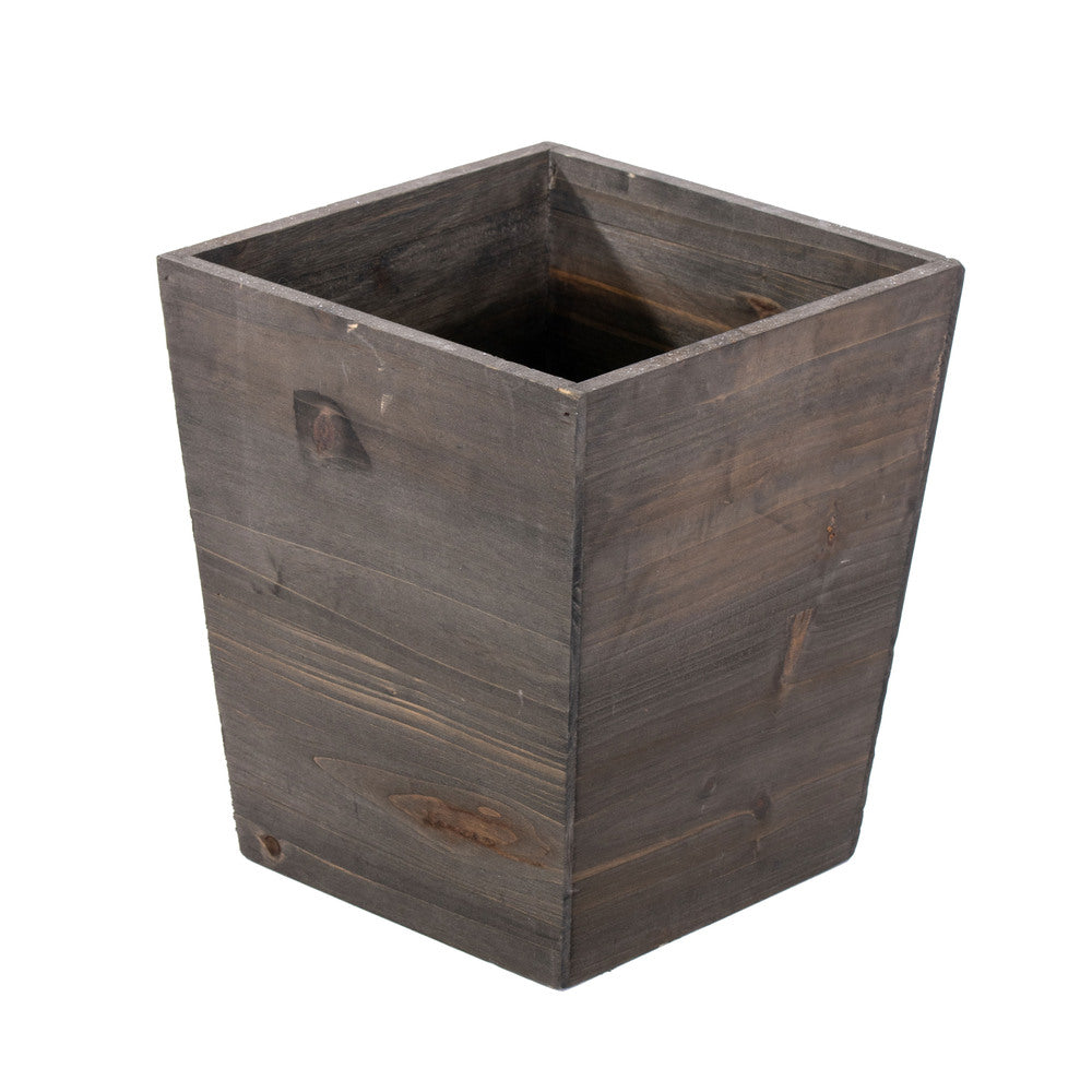 Vickerman 3' x 25" Potted Hemlock Pine Artificial Pre-Lit Christmas Tree Warm White Lights Wood Container