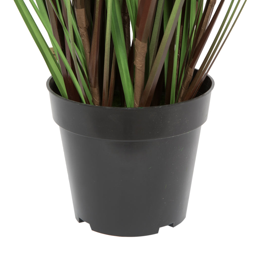 Vickerman 60" Artificial Potted Green Straight Grass and Cattails.