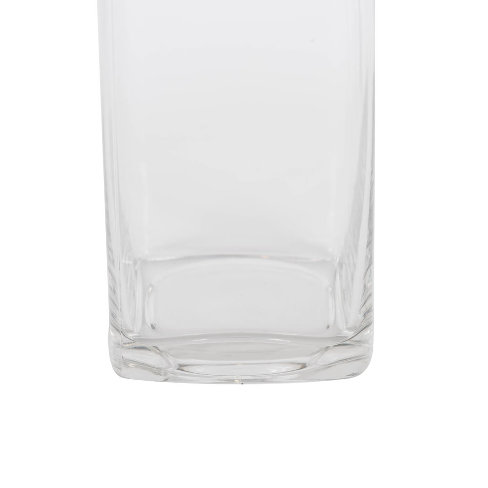 Vickerman 9.6" Clear Square Glass Container