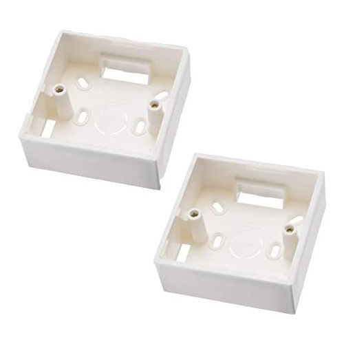 Westgate 86X86MM PVC Junction Box For Wall-Mount RGB Controllers, Ribbon Lighting, White Finish