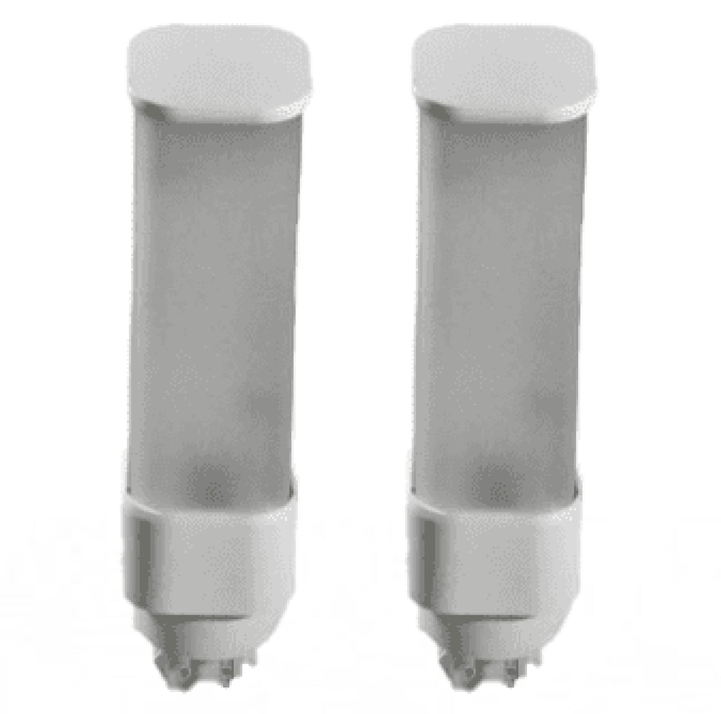 Damar- LED PL Horizontal Recessed Light Bulb Compact Fluorescent Retrofit Ballast Dependent G24Q/GX24Q 4Pin Base 9W 800 Lumen 4100K Cool White 120-277V Pack of 2-Single Tube Replacement for Kitchen