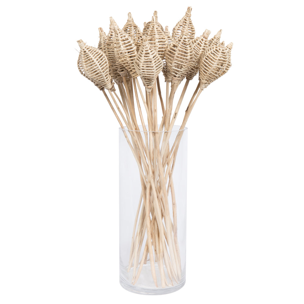 Vickerman Natural Botanicals 20" Lata Lamp on Stem. Includes 25 pieces per Pack.