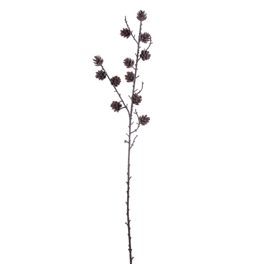 Vickerman 32" Frosted Brown Artificial Mini Pinecone Spray 2 per bag.