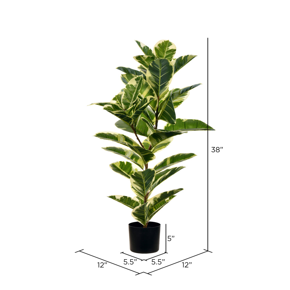 Vickerman 38" Artificial Potted Real Touch Dieffenbachia.