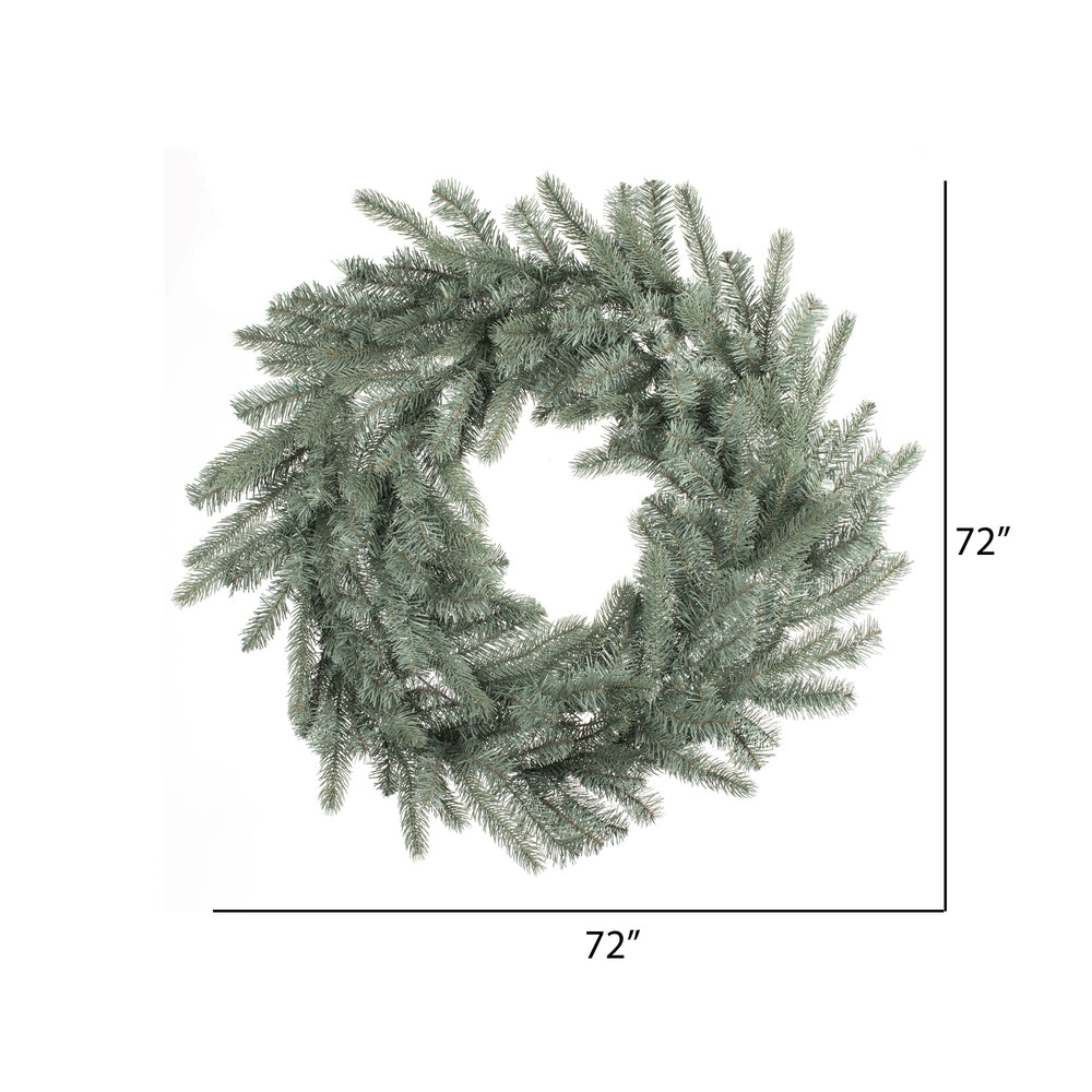 Vickerman 72" Colorado Blue Spruce Artificial Christmas Wreath Unlit