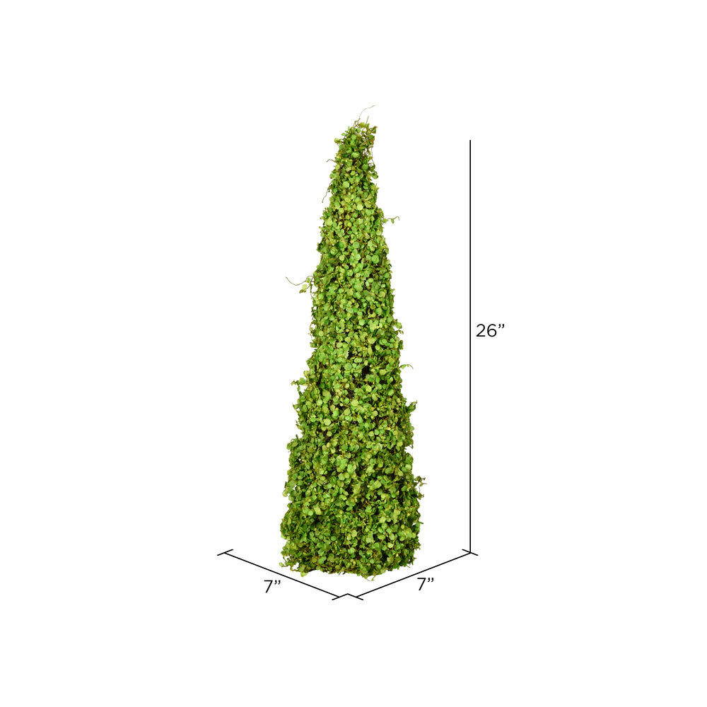 Vickerman 26'' Artificial Green Mini Leaves Cone.