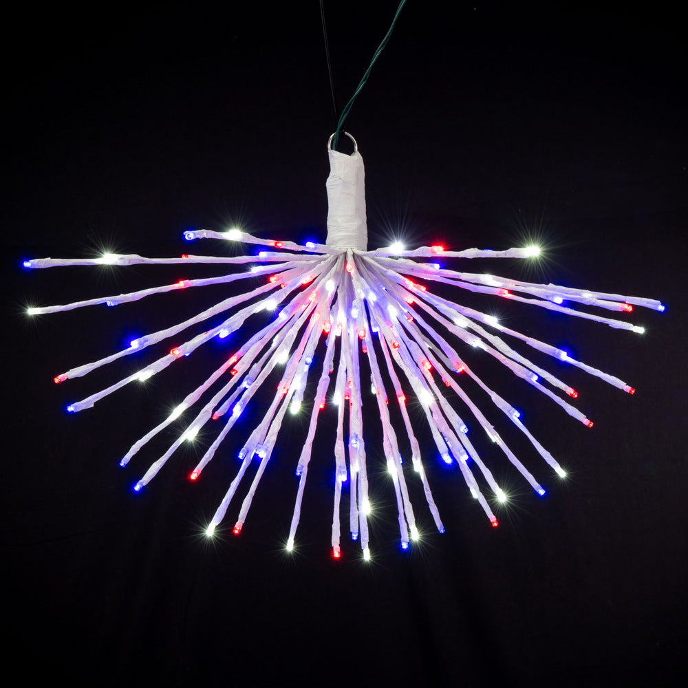 Vickerman 160Lt x 24" White Starburst Blue 5mm Twinkle LED Lights.