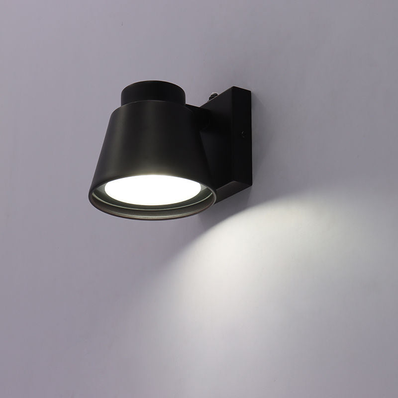Westgate Mini Cone Outdoor Wall Light 10W 5Cct Dim. With Photocell, Bronze, Outdoor Lighting, 10W, 700 Lumens, 27K/30K/35K/40K/50K