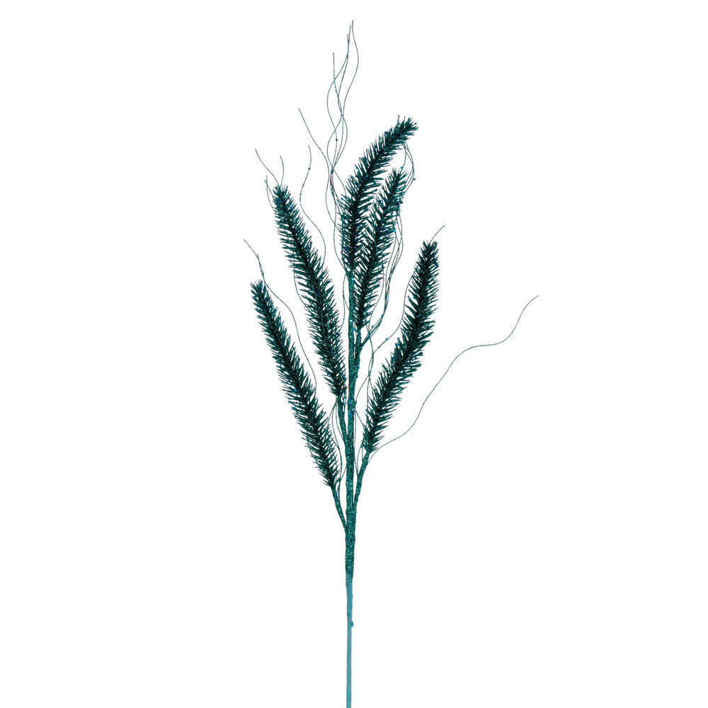 Vickerman 30" Teal Wheat Glitter Spray 6 per bag.