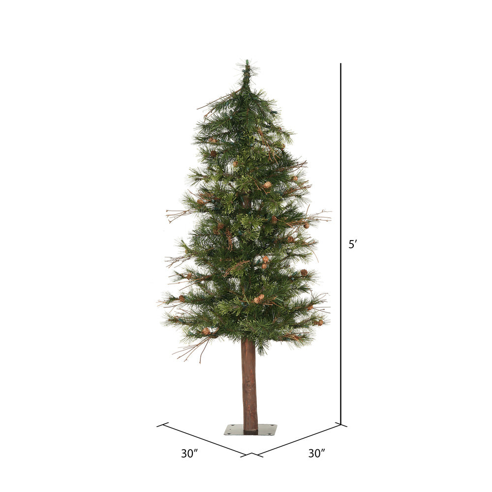 Vickerman 5' Mixed Country Alpine Artificial Christmas Tree Unlit