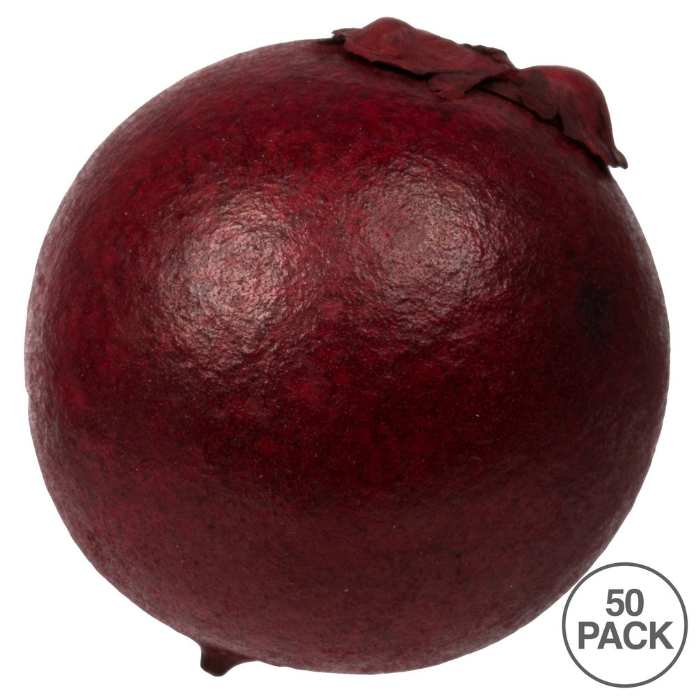 Vickerman 1-2" Red Quinto Ball Vase Filler 50 per Box Dried