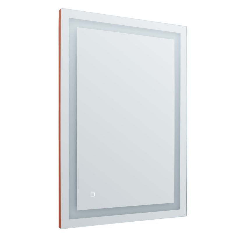Westgate LED Mirror 28X40X1.37In, 120V, 2436W, 27-65K Cct CRI>90, Dim., With Deforger, Commercial Indoor Lighting, 48W3000K/4500K/6500K, Orange Finish Stepless Dimming