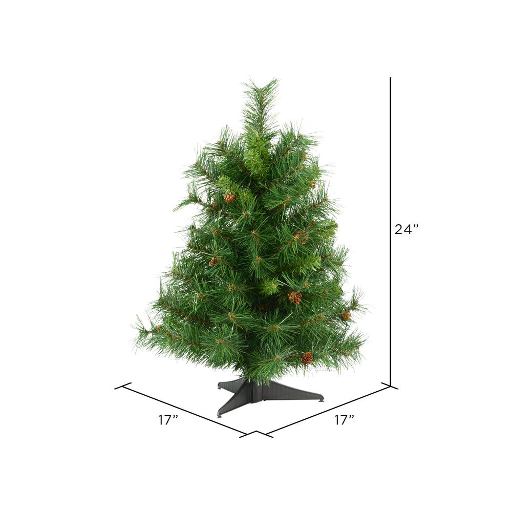 Vickerman 24" Cheyenne Pine Artificial Christmas Tree Unlit