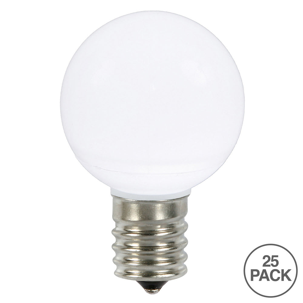 Vickerman G50 Pure White Ceramic LED Replacement Bulb package of 25