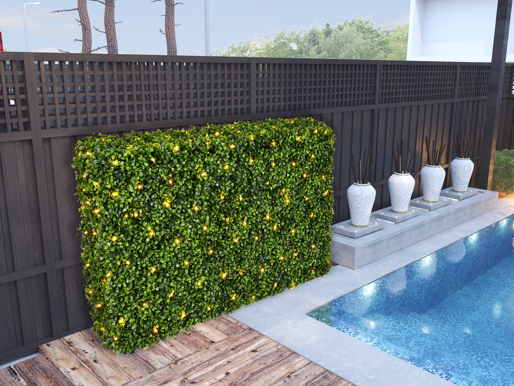 Vickerman Artificial Green Boxwood Hedge.