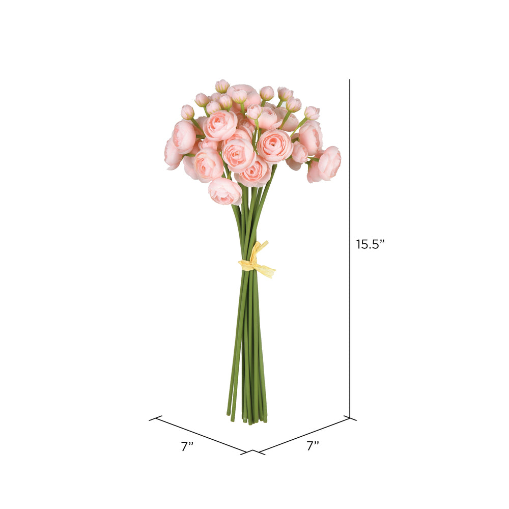 Vickerman 15.5'' Artificial Pink Lotus Bundle.