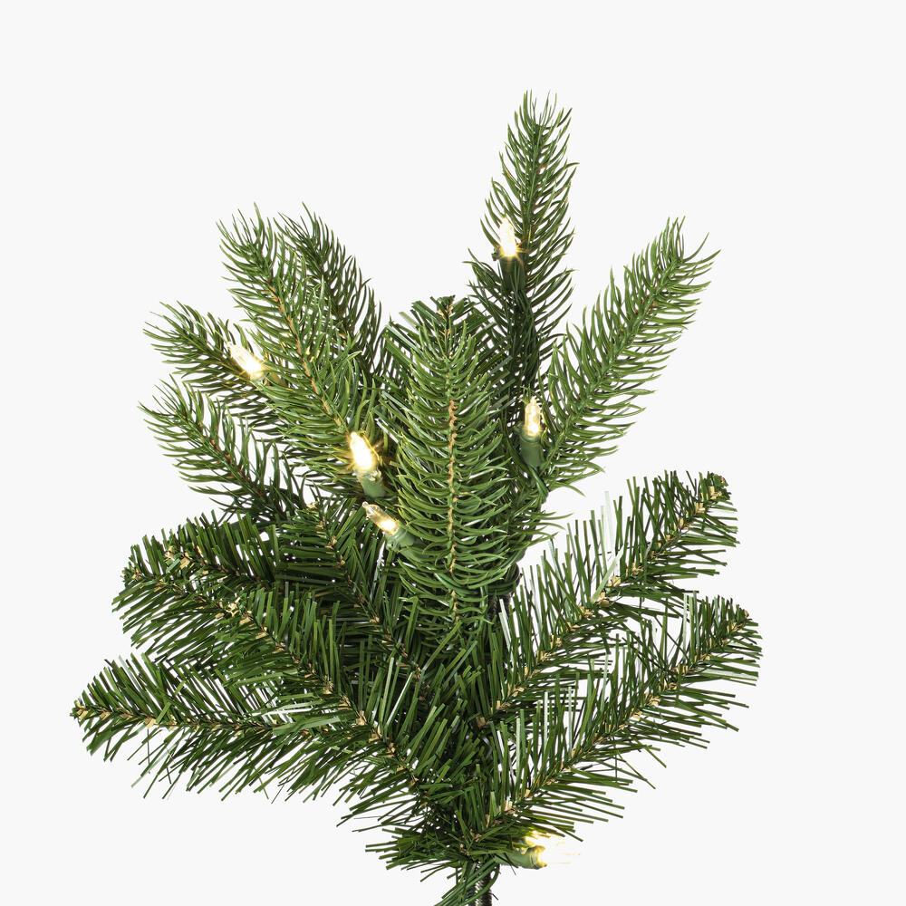 Vickerman 6.5' x 55" Grand Noble Spruce Artificial Christmas Tree with Color Changing LED Lights.